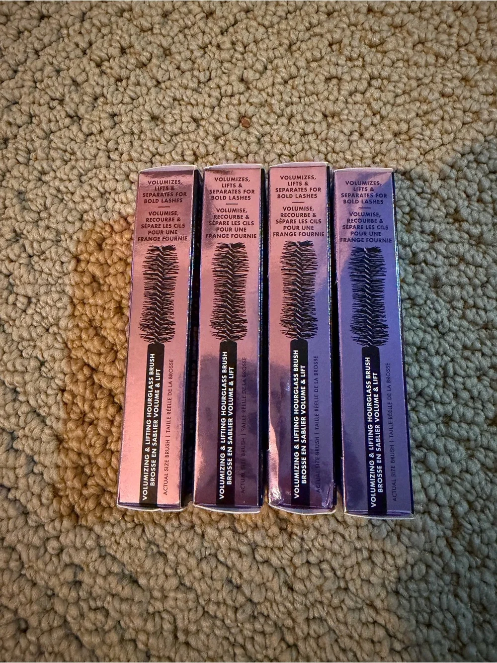 e.l.f. Big Mood Mega Volume & Lifting Mascara, Black 0.14oz Travel Size - 4 PACK